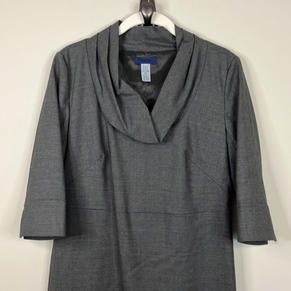 J Crew gray wool cowl neck dress - Picture 2 of 10